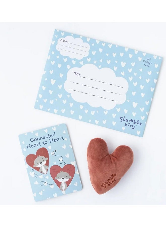 Connected Heart To Heart Plush & Board Book Set - Supports Family Bonding Therapy - Social Emotional Learning Gifts For Babies & Toddlers, Ages 0+