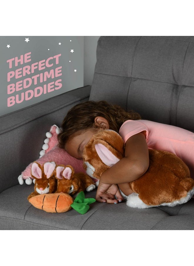 Plush Bunny Rabbit With Zippered Pouch For Little Baby Bunnies, Bunny Stuffed Animal, Easter Bunny Stuffed Animal, Stuffed Animal With Babies Inside - Perfect For Easter Gift And Easter Basket