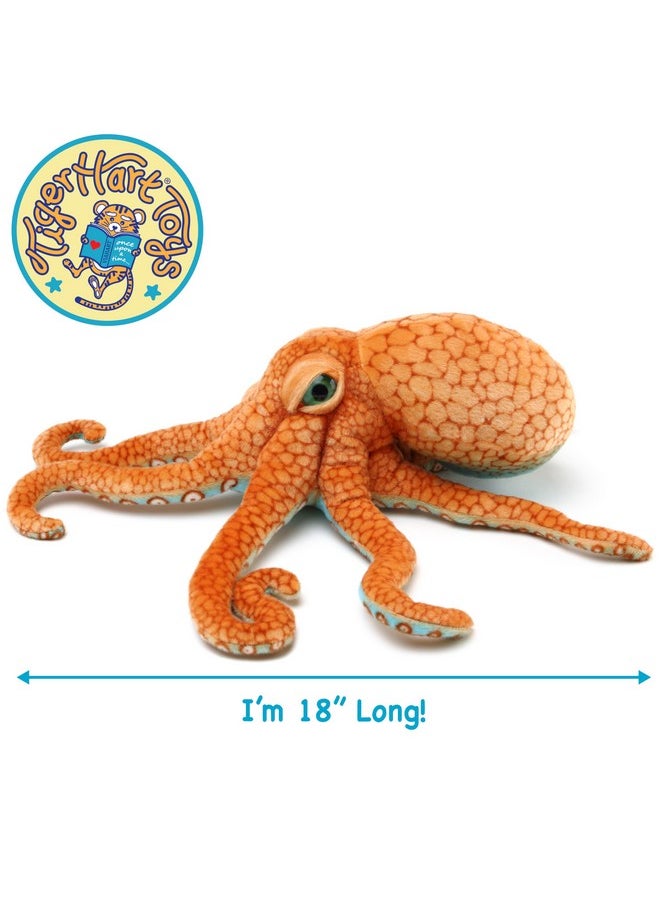 Olympus The Octopus - 18 Inch Stuffed Animal Plush - By Tigerhart Toys