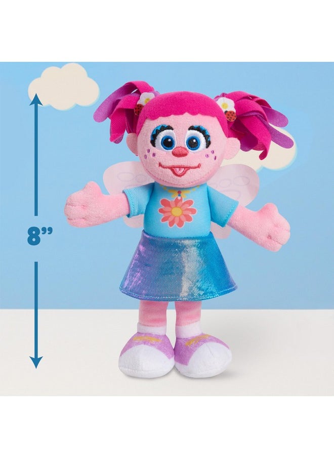 Sesame Street Friends 8-Inch Abby Cadabby Sustainable Plush Stuffed Toy, Kids Toys For Ages 18 Month