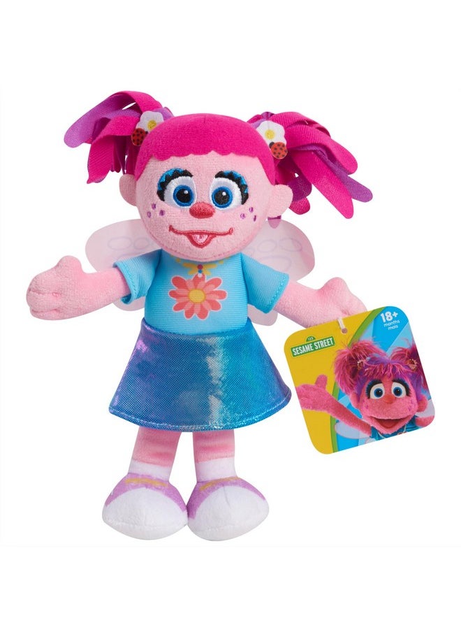 Sesame Street Friends 8-Inch Abby Cadabby Sustainable Plush Stuffed Toy, Kids Toys For Ages 18 Month