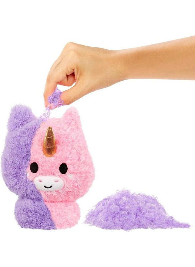 Unicorn Small Collectible Feature Plush - Surprise Reveal Unboxing With Huggable Asmr Fidget Diy Fur Pulling, Ultra Soft Fluff