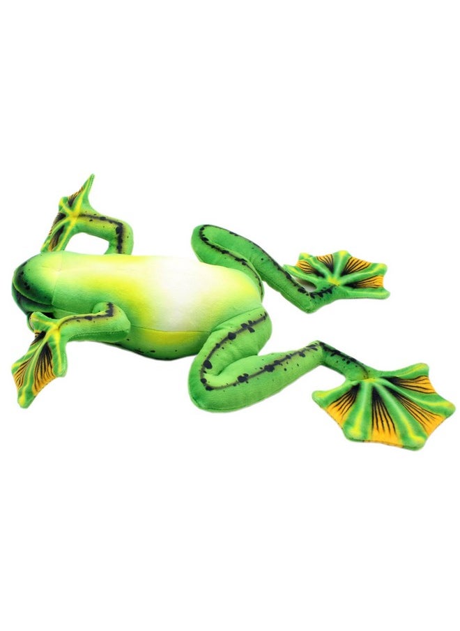 Lifelike Stuffed Animals Green Frogs Soft Plush Toys Home Decrorations 18 Inch