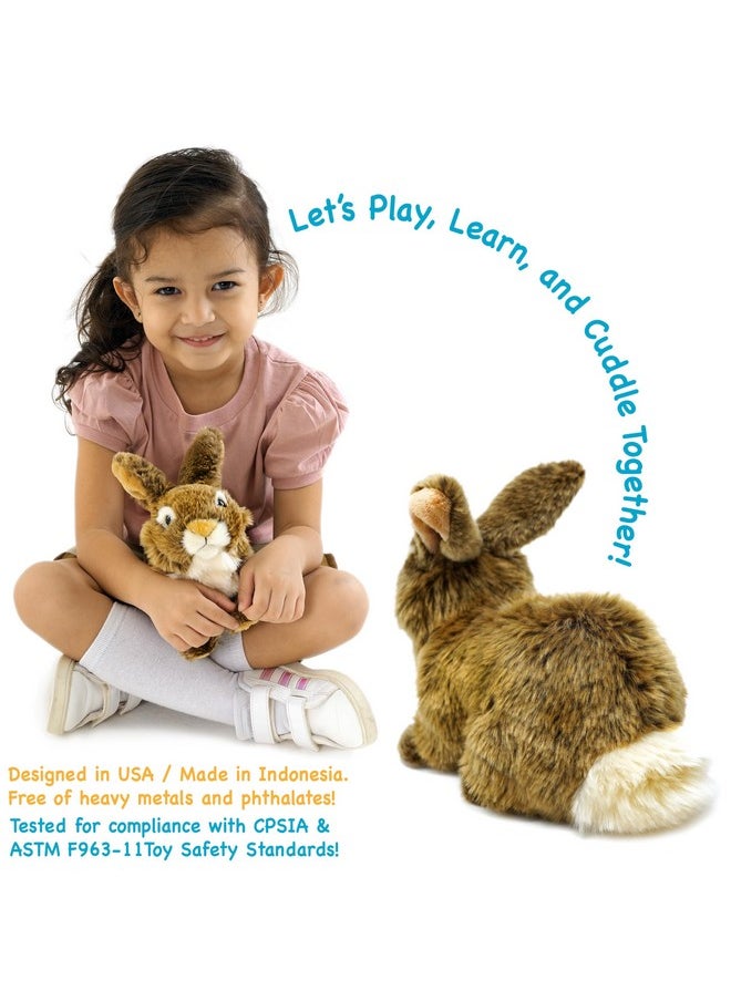 Brigid The Brown Rabbit - 10 Inch Stuffed Animal Plush Bunny - By Tigerhart Toys
