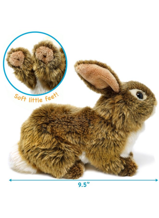 Brigid The Brown Rabbit - 10 Inch Stuffed Animal Plush Bunny - By Tigerhart Toys