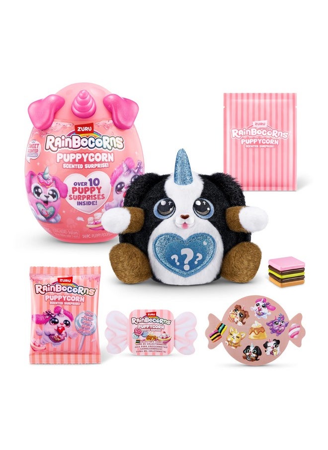 Puppycorn Shepherd Scent Surprise - Surprise Unboxing Soft Toy, Scented Puppy Plush For Girls By Zuru