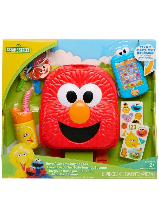 Reet Have A Sesame Day 7-Piece Bag Set, Dress Up And Pretend Play, Kids Toys For Ages 2 Up By Just Play