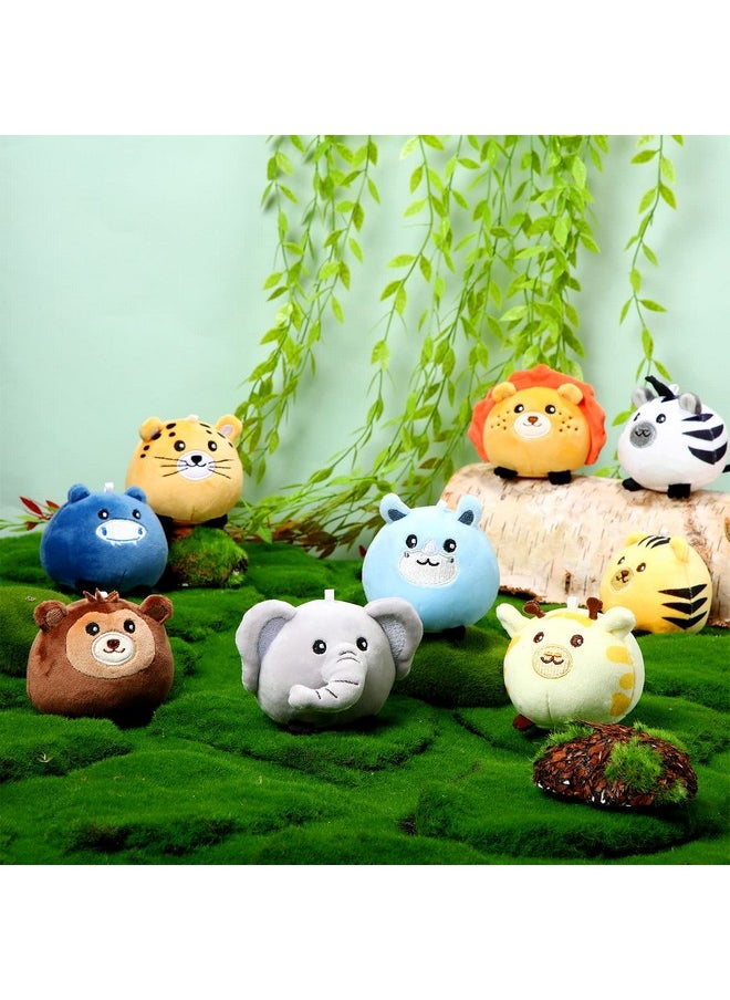 9 Pcs Mini Plush Stuffed Animals Bulk 3.15 Inch Cute Soft Decompress Animals Plush Toys For Kids Baby Shower Birthday Charity Donation Gifts Classroom Prizes (Forest Animals)