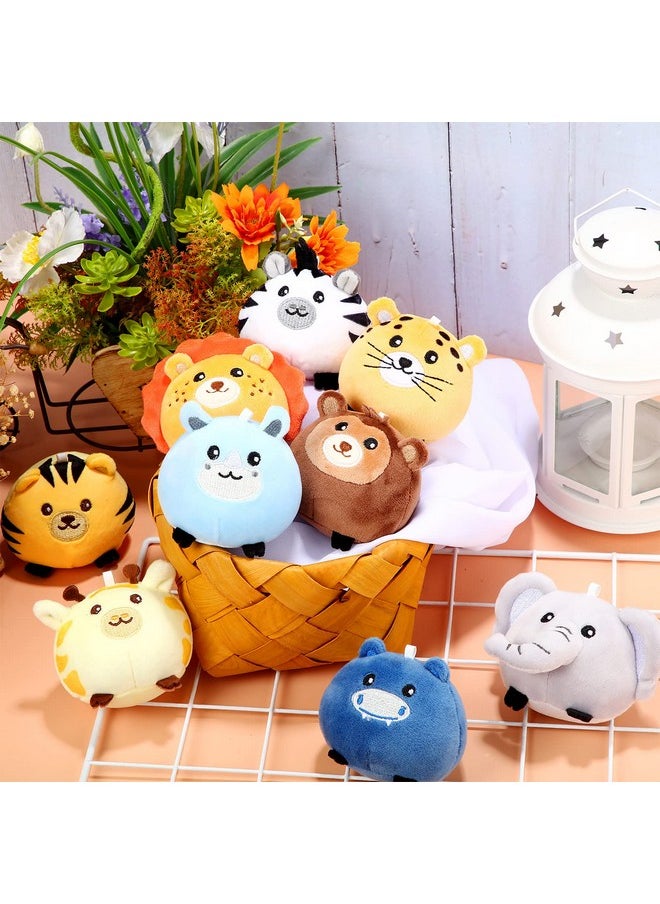 9 Pcs Mini Plush Stuffed Animals Bulk 3.15 Inch Cute Soft Decompress Animals Plush Toys For Kids Baby Shower Birthday Charity Donation Gifts Classroom Prizes (Forest Animals)