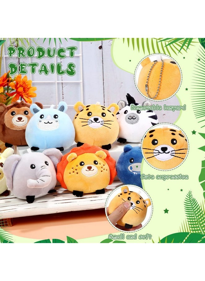 9 Pcs Mini Plush Stuffed Animals Bulk 3.15 Inch Cute Soft Decompress Animals Plush Toys For Kids Baby Shower Birthday Charity Donation Gifts Classroom Prizes (Forest Animals)