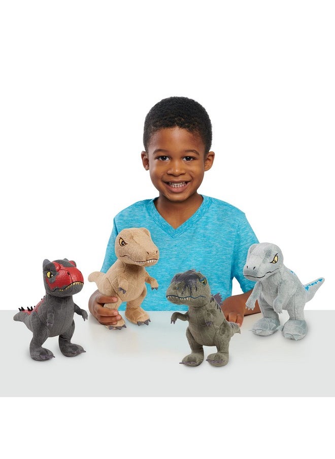 World Plush Collector Set, 4-Pieces, 7-Inch Dinosaur Stuffed Animals, Kids Toys For Ages 3 Up, Amazon Exclusive By Just Play