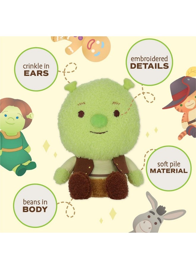 Shrek Cuteeze Stuffed Plush Toy - 12 Inch Extra Soft Plushie - Crinkle Sound In Ears - Beans In The Body For Comforting Feel - Perfect Loveable Gift For Baby Boys & Girls