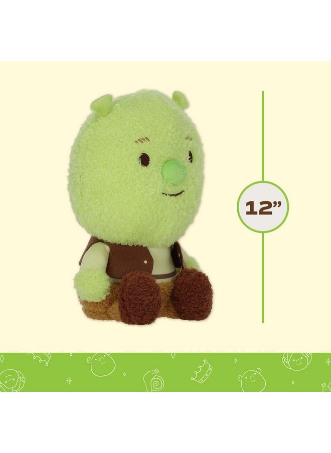 Shrek Cuteeze Stuffed Plush Toy - 12 Inch Extra Soft Plushie - Crinkle Sound In Ears - Beans In The Body For Comforting Feel - Perfect Loveable Gift For Baby Boys & Girls