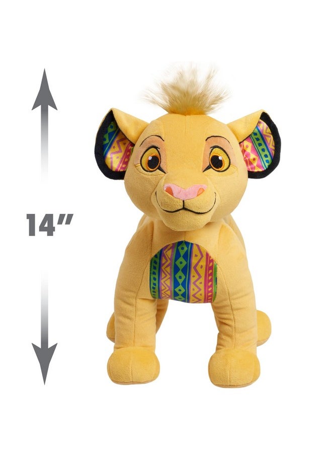 Disney The Lion King 30Th Anniversary Simba Large Plush Stuffed Animal, 12-Inch Plushie, Lion, Kids Toys For Ages 2 Up