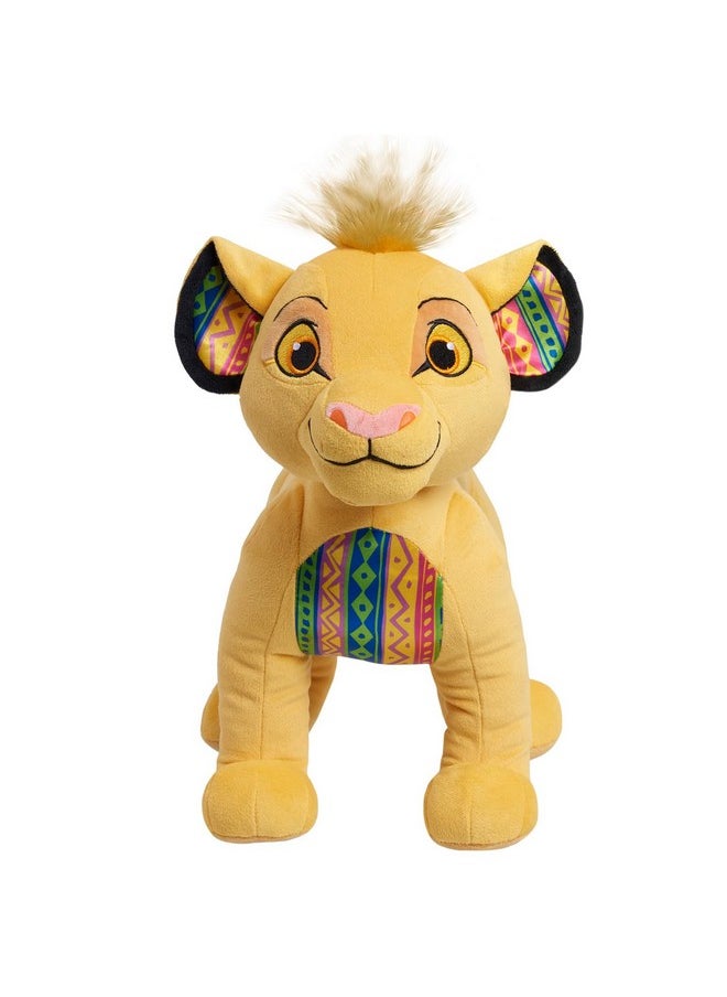 Disney The Lion King 30Th Anniversary Simba Large Plush Stuffed Animal, 12-Inch Plushie, Lion, Kids Toys For Ages 2 Up