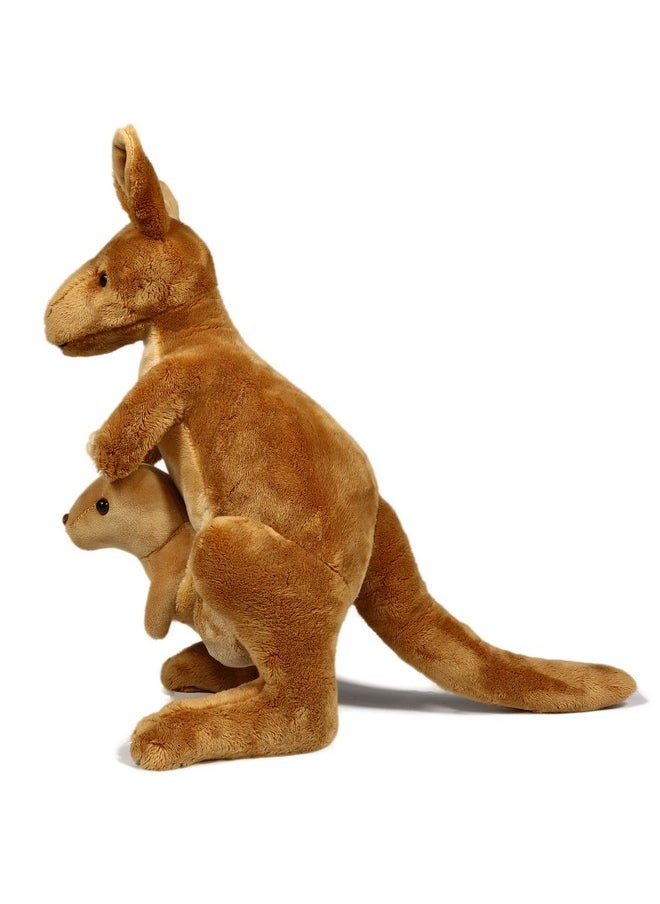 Kangaroo Stuffed Animal With Removable Joey Plush Toy,12 Inches