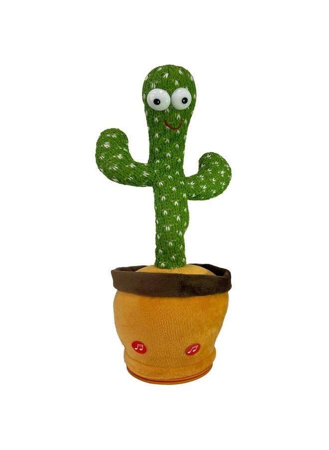 Dancing Talking Cactus Toy For Baby Toddler, Boys Girls Gifts Singing Mimicking Cactus Toy Recording Repeating What You Say Cactus Baby Toy With 120 English Songs