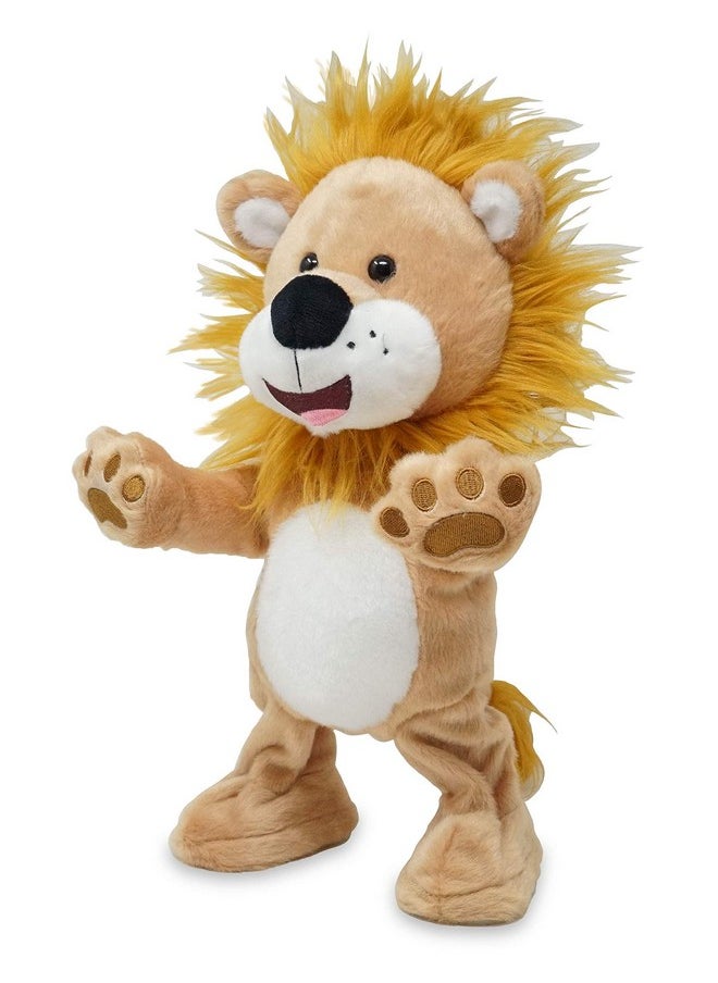 Let Loose Lenny - Animated Musical Groovy Lion Stuffed Animal Plush Toy Dances To Lively Song Shout, 14 Inches