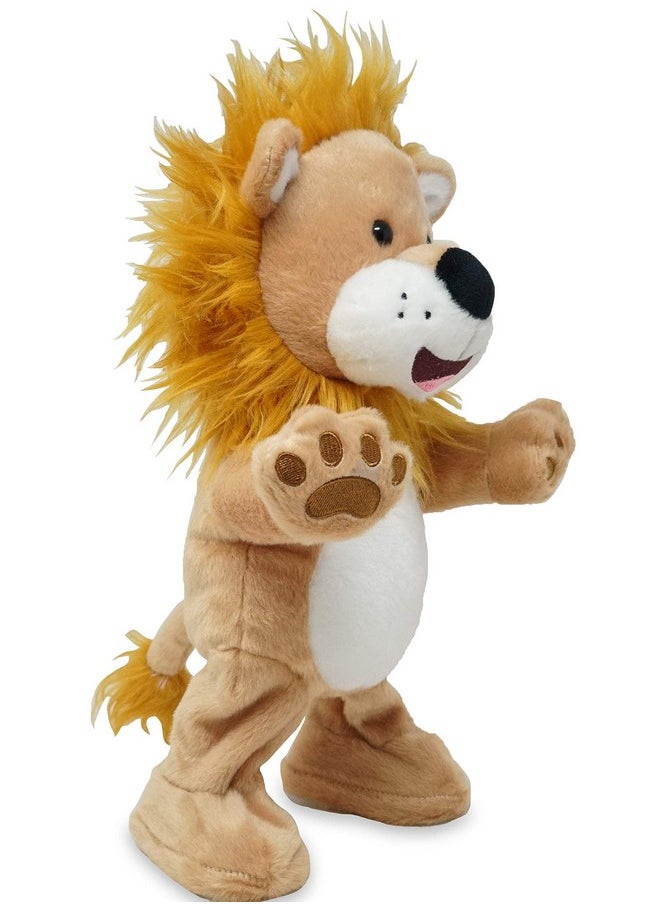 Let Loose Lenny - Animated Musical Groovy Lion Stuffed Animal Plush Toy Dances To Lively Song Shout, 14 Inches
