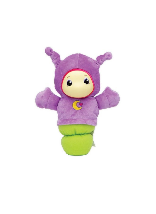 Lullaby Gloworm - Baby And Infant Toys 0-6 Months Soft Cuddly Stuffed Toy Plays Soothing Calming Lullabies For Sleep With Gentle Glow In Purple