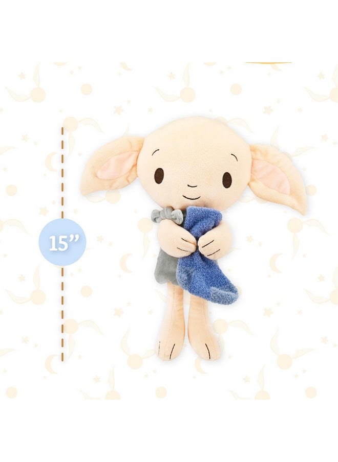 Harry Potter Dobby Plush Weighted Stuffed Animal The Lovable House Elf Holding His Iconic Sock For Babies, Toddlers, And Kids 15 Inches