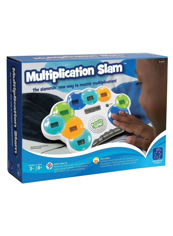 Multiplication Slam, Electronic Math Game, Gift For Boys & Girls Ages 8+