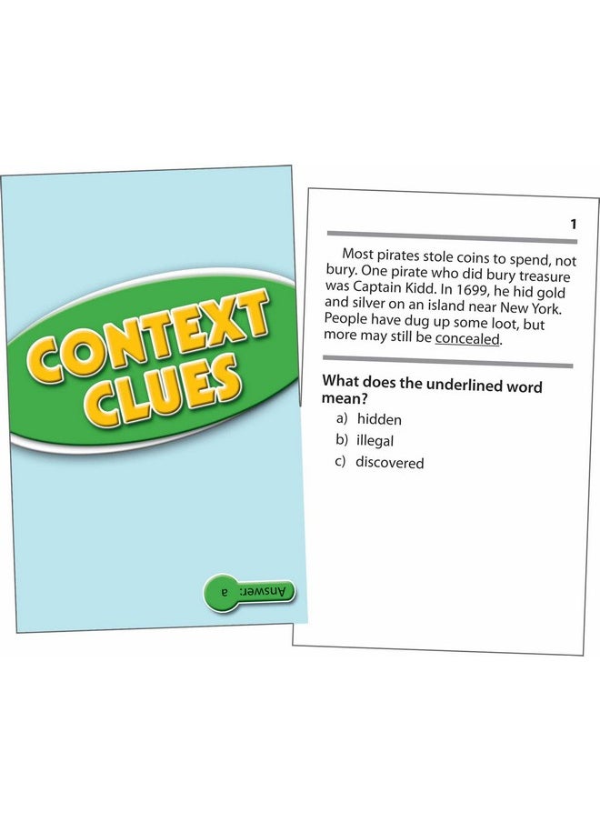 Ep-3404 Context Clues Practice Cards, Level: 5.0 To 6.5, 0.75