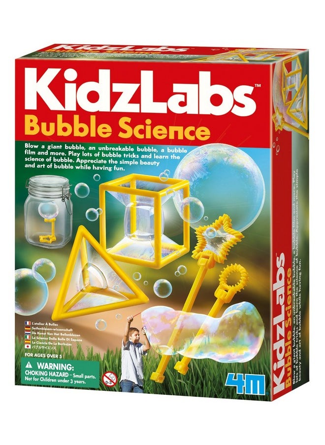 Toysmith: Bubble Science, Bubble Making Science Kit, Includes Recipes To Make Your Own Bubble Mixture, For Boys & Girls, Ages 5 And Up