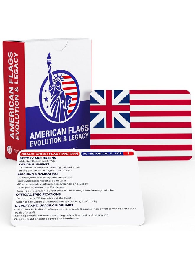 Us Flags Through History Flashcards - 71 Detailed Cards On Federal, Executive, Armed Forces, Legislative & Advocacy Flags Educational Resource For History, Design & Symbolism Learning Aid