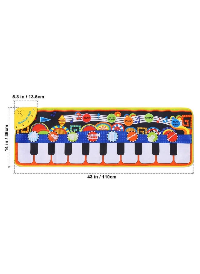 Piano Mat, Toddler Toys Musical Mat With 25 Music Sounds Floor Piano Keyboard Mat Carpet Touch Playmat Educational Toys For Baby Kids Boys Girls 1 2 3+ Year Old