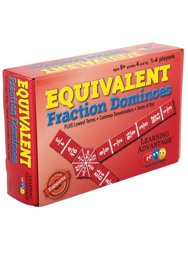 Equivalent Fraction Dominoes - Math Games For Kids - Teach Fractions - In-Home Learning