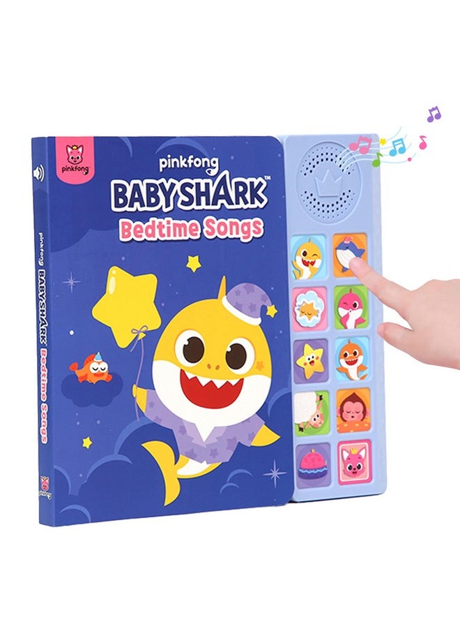 Baby Shark Bedtime Songs 10 Button Sound Book | Baby Shark Toys | Learning & Education Toys | Interactive Baby Books For Toddlers 1-3 | Gifts For Boys & Girls