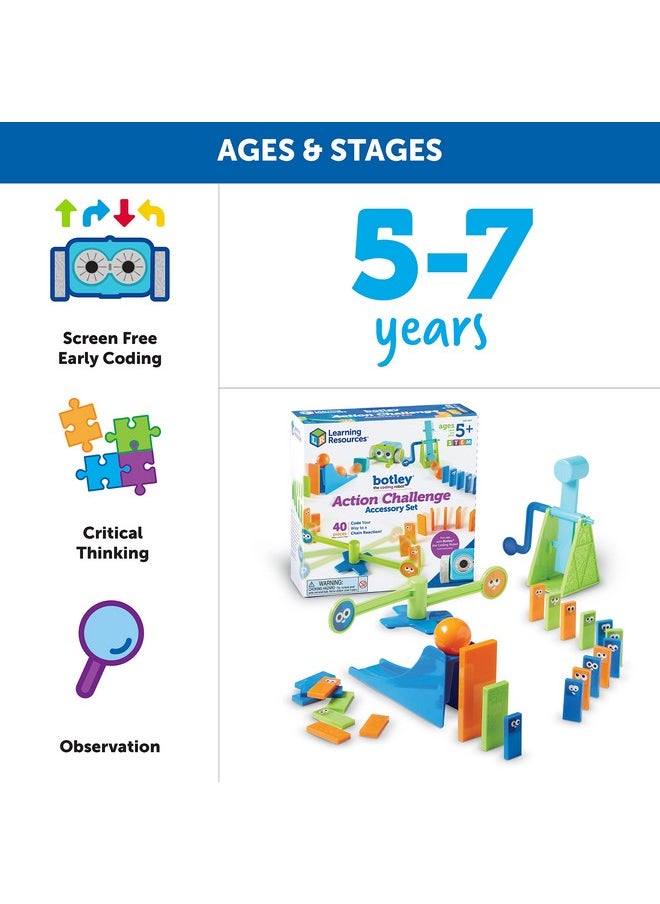 Botley The Coding Robot Action Challenge Accessory Set, 40 Pieces, Ages 5+, Stem Toys