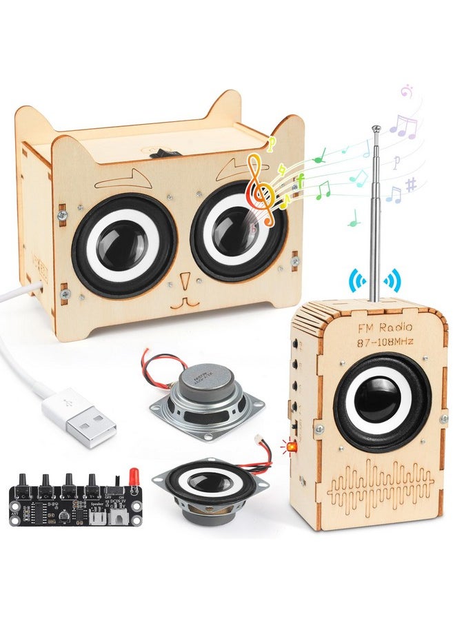 Science Kits For Kids Age 8-12, Stem Toys For 8-13, Build Your Own Bluetooth Speaker & Fm Radio, 3D Puzzles Education Diy Projects Crafts, Birthday Gifts For 9,10,11,14 Year Old Teen Boys Girls