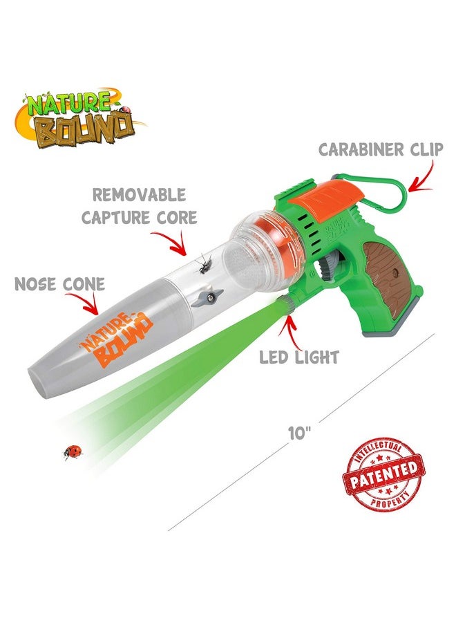 Bug Catcher Vacuum With Light Up Critter Habitat Case For Backyard Exploration - Complete Kit For Kids Includes Vacuum And Cage, Green (Original Style)