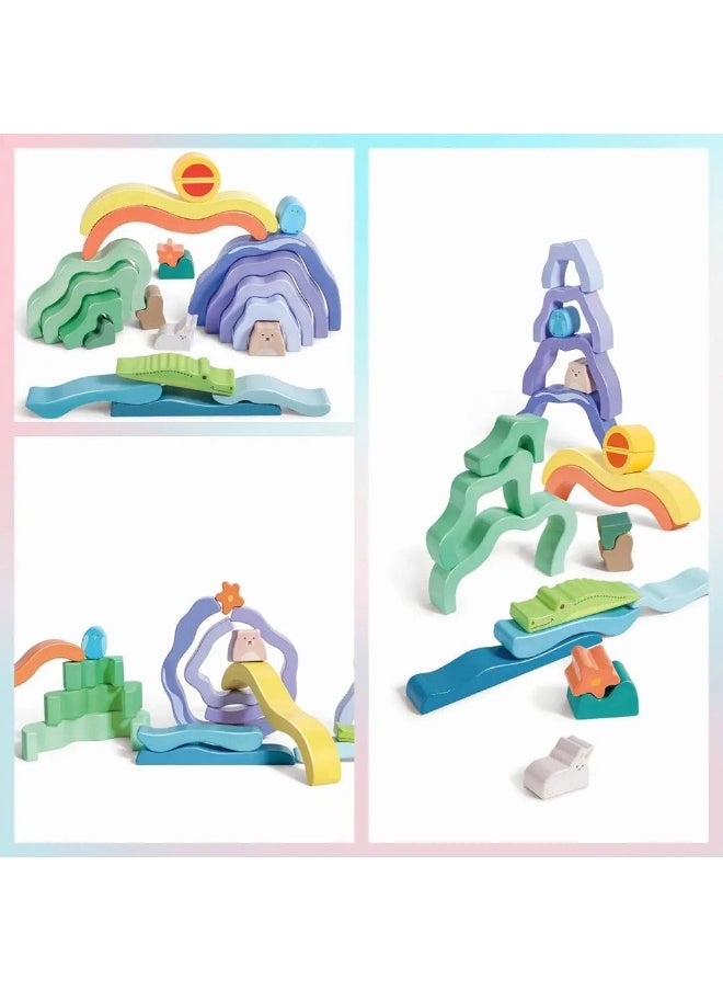 Nature Scene Stacking Blocks (22 Pieces)