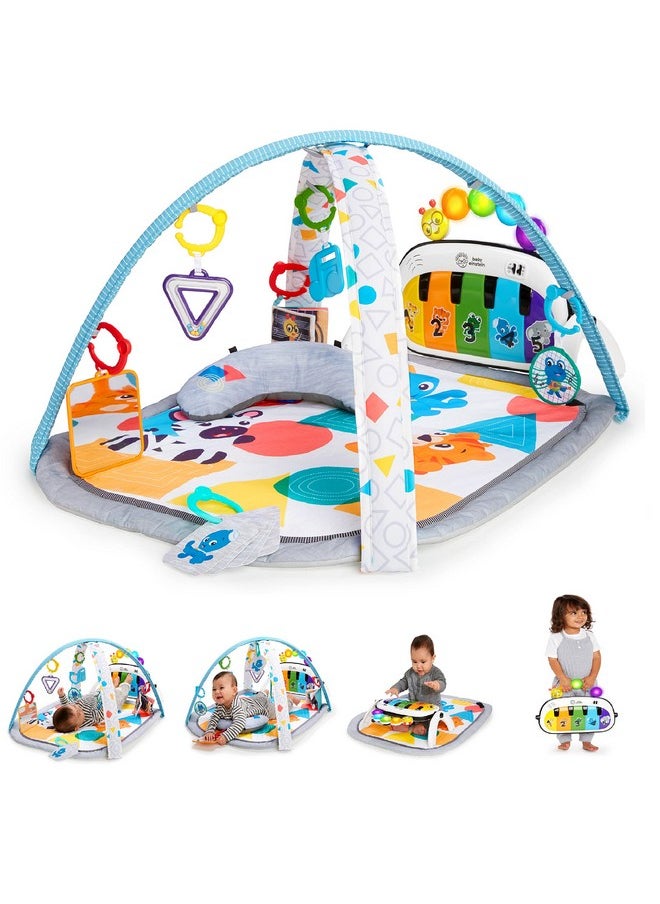 4-In-1 Kickin' Tunes Music And Language Play Gym And Piano Tummy Time Activity Mat