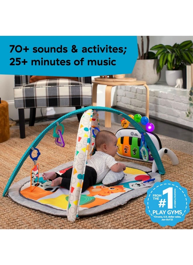 4-In-1 Kickin' Tunes Music And Language Play Gym And Piano Tummy Time Activity Mat