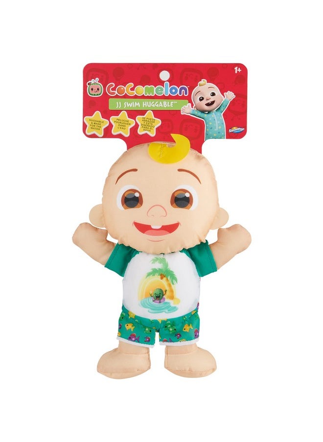 Cocomelon Jj Swim Huggable, Kids Toys, Bath Toys & Beach Toys, Floating Water Stuffed Animal For Kids Aged 1 & Up