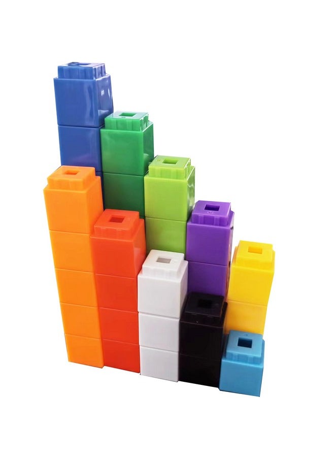 Math Manipulatives Counting Cubes, Educational Number Blocks, Kindergarten Learning Activities Math Cubes, Set Of 100 Number Blocks Toys For Kids Ages 3 Above…