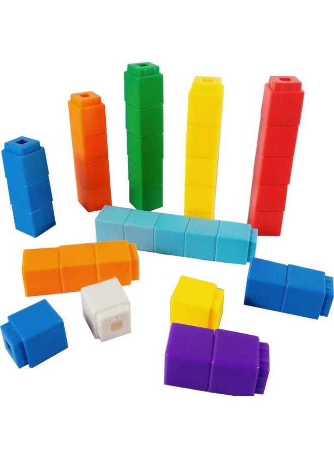 Math Manipulatives Counting Cubes, Educational Number Blocks, Kindergarten Learning Activities Math Cubes, Set Of 100 Number Blocks Toys For Kids Ages 3 Above…