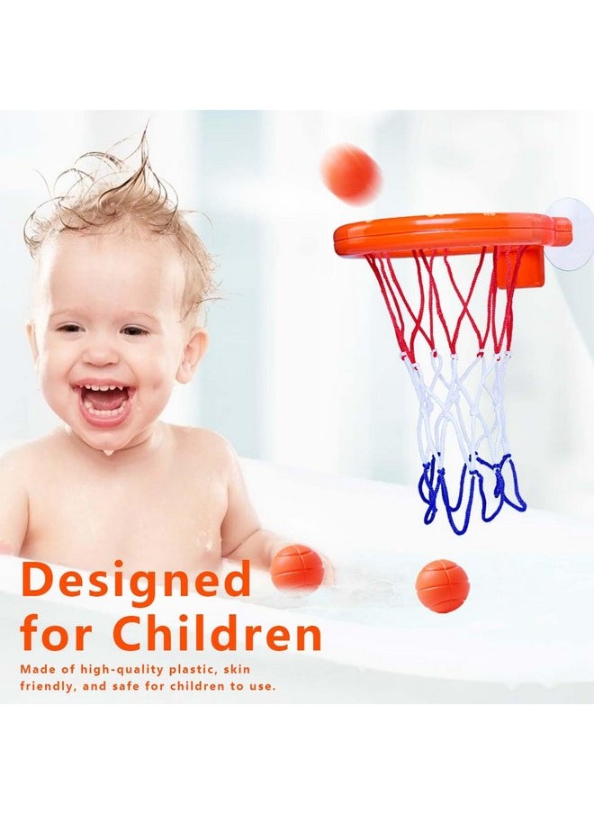Bathtub Fun Basketball Hoop Balls Set Bathroom Shooting Game Toy For Toddler Kids Children Baby Bath Tub