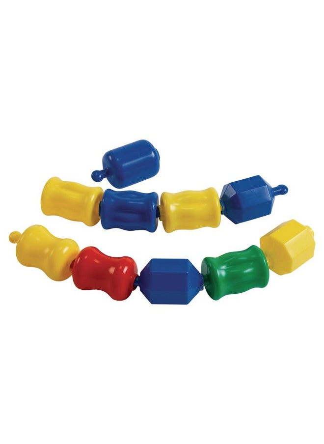 Early Stem Toy, Connecting, Fun, Linking, Pop Beads For Toddlers, Snap Lock Beads Set In Storage Bin, Pack Of 28