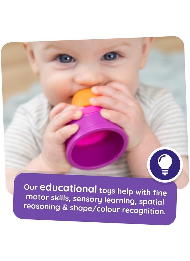 Dimpl Stack - Popping Stack & Nest Sensory Toy For Toddlers