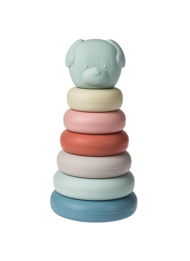 Baby And Toddler Toys Simply Silicone Stacking Rings For 6+ Months Old Preschool Gifts, 6-Inches, Puppy