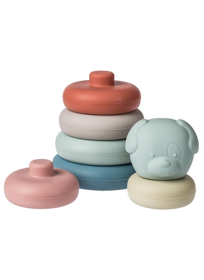 Baby And Toddler Toys Simply Silicone Stacking Rings For 6+ Months Old Preschool Gifts, 6-Inches, Puppy