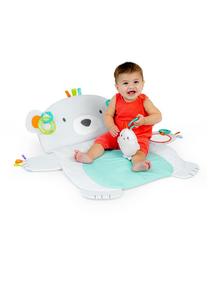 Tummy Time Prop & Play Baby Activity Mat With Support Pillow & Taggies - Polar Bear 35 X 29.5 In., Newborn And Up