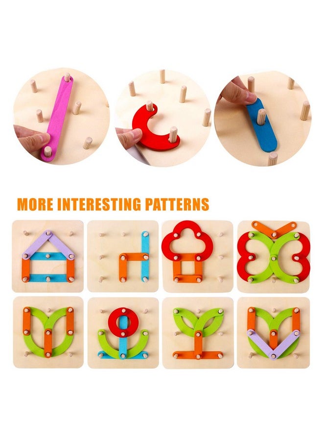 Wooden Letter And Number Construction Activity Set Educational Preschool Toys Shape Color Recognition Pegboard Sorter Set Board Blocks Stack Sort For Toddler Kids Boys Girls Toy