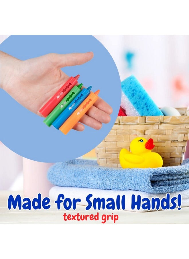 Bath Crayons Super Set -Set Of 12 Draw In The Tub Colors With Bathtub Storage Mesh Bag -Non-Toxic, Safe For Children, Won'T Disintegrate In Water -Art Project For Toddlers, Gift For Kids