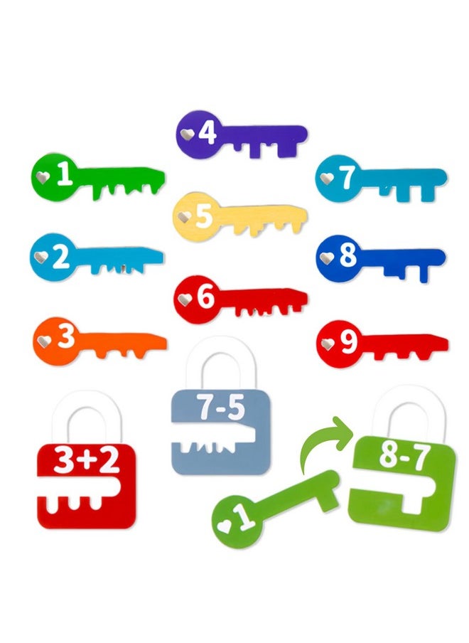 Learning Locks And Keys Math Matching And Numbers Counting Montessori Sorting Educational Toys Fine Motor Skills Toys Preschool Games For Toddlers Kids 3 4 5